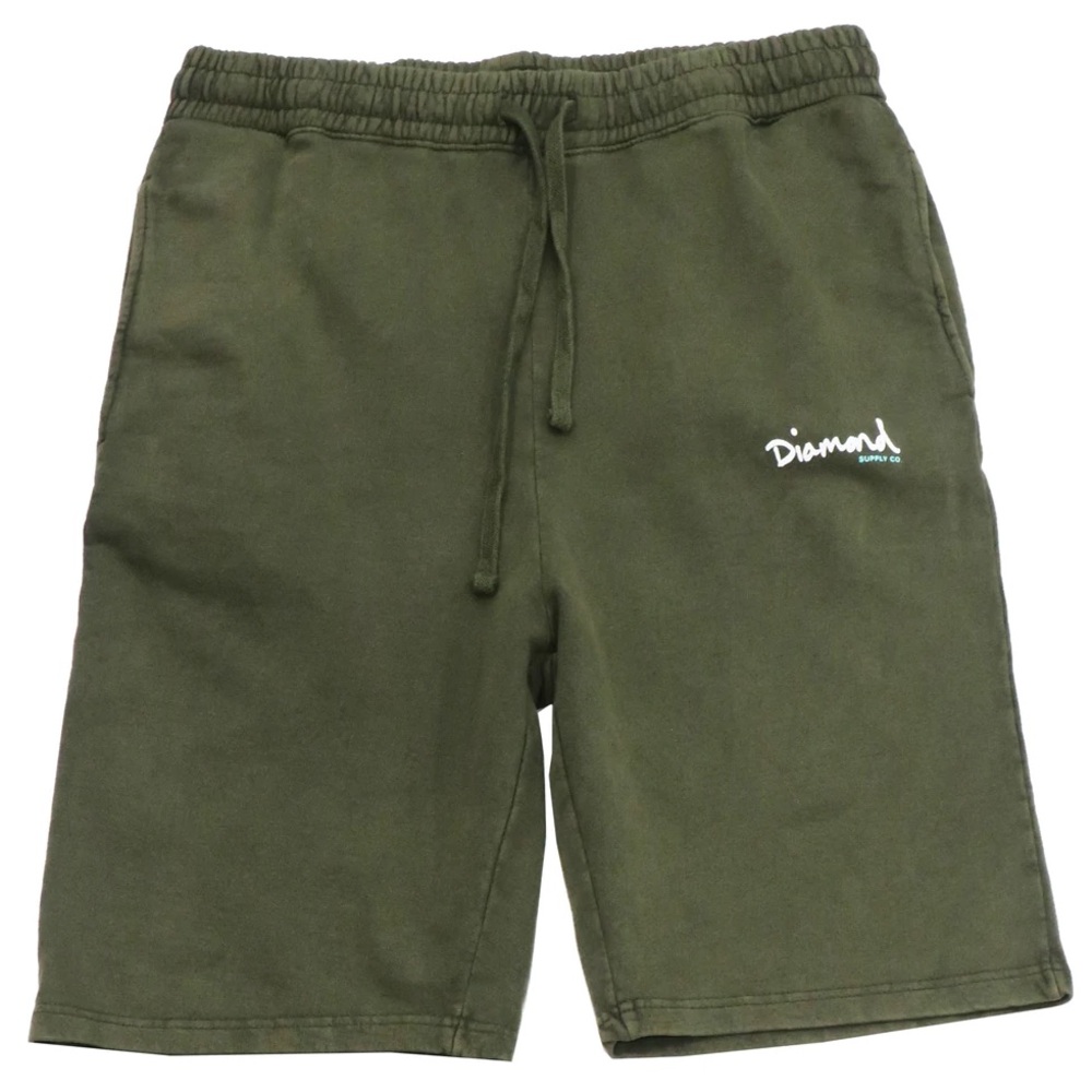 Diamond Supply Co. Forest Green Athletic Shorts
